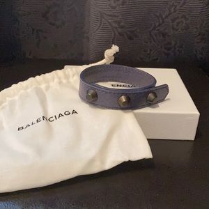 Leather Balenciaga bracelet